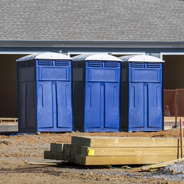 are there any restrictions on where i can place the portable restrooms during my rental period in Wildrose